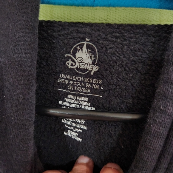 Walt Disney World Hoodie Adult Medium Black Mickey Mouse Puffy Size Small - Picture 3 of 4